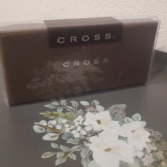 Cross Autocross Toffee Leather Wrapped Ballpoint Pen AT0162-4 New in Box - Picture 4 of 6